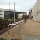 Benches, litter bins, cycle stands, ashtrays, bollards, and ground sockets supplied by Larkin Engineering at University College Dublin campus